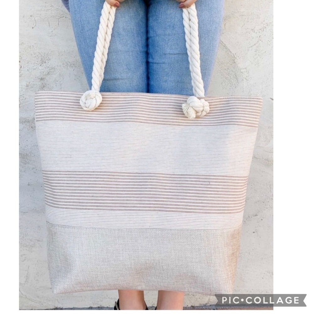 Ready for the 🏖 Beach/Pool. Tote Bags w/Zipper - Picture 5 of 7
